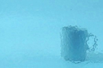 158 corella Ornamentglas blau,